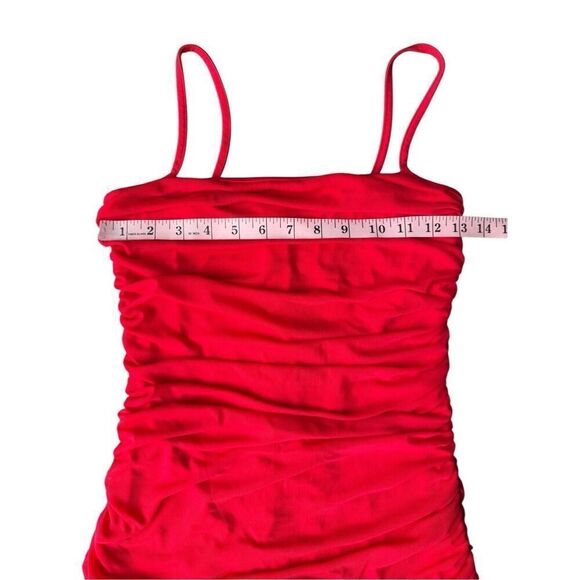 Revolve BY THE WAY Milani Ruched Maxi Dress in Red Size S - Picture 7 of 10